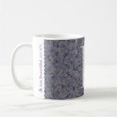 Floral Elegante Klasse Monogram B lila mit einer P Kaffeetasse (Links)