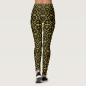 Floral Elegante Luxus Moderne Sammlung Leggings (Rückseite)