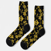 Floral Elegante Luxus Moderne Sammlung Socken (Linkes Detail)