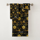 Floral Elegante Luxus Populäre Sammlung Badhandtuch Set (Insitu)