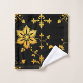 Floral Elegante Luxus Populäre Sammlung Badhandtuch Set (Waschlappen)