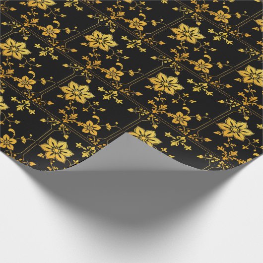 Floral Elegante Luxus Populäre Sammlung Geschenkpapier (Ecke)