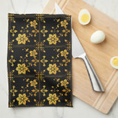 Floral Elegante Luxus Populäre Sammlung Geschirrtuch (Viertel Falte)