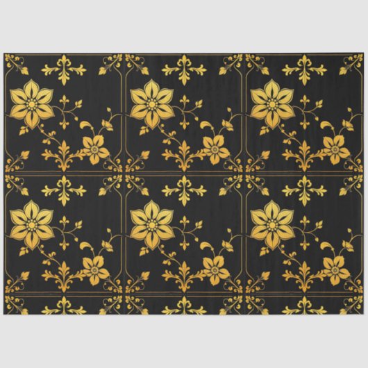 Floral Elegante Luxus Populäre Sammlung Seidenpapier (Vorderseite)