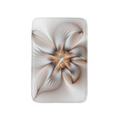 Floral Elegante Modernes Abstraktes Fraktal Badematte (Vorderseite Vertikal)
