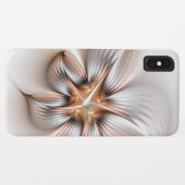 Floral Elegante Modernes Abstraktes Fraktal Case-Mate iPhone Hülle (Rückseite (Horizontal))