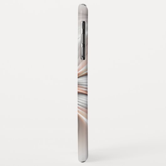 Floral Elegante Modernes Abstraktes Fraktal Case-Mate iPhone Hülle (Hinten/Links)