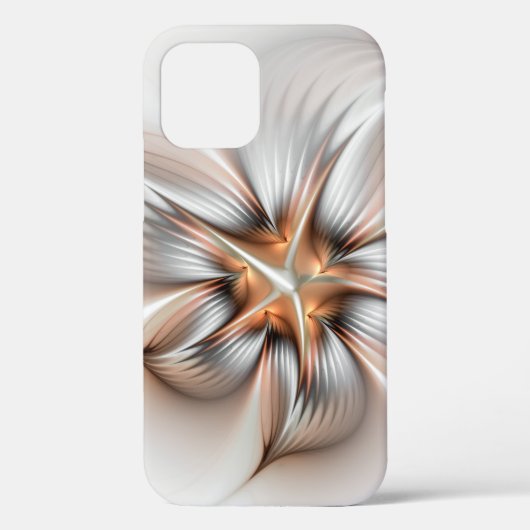 Floral Elegante Modernes Abstraktes Fraktal Case-Mate iPhone Hülle (Rückseite)