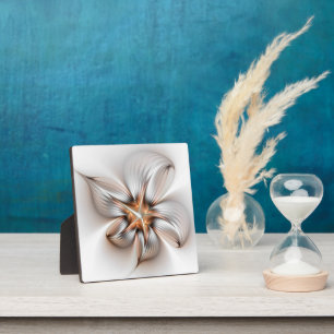 Floral Elegante Modernes Abstraktes Fraktal Fotoplatte