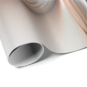 Floral Elegante Modernes Abstraktes Fraktal Geschenkpapier (Rolleneckpunkt)