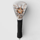 Floral Elegante Modernes Abstraktes Fraktal Golf Headcover (Vorderseite)