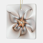 Floral Elegante Modernes Abstraktes Fraktal Keramikornament (Links)