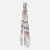 Floral Elegante Modernes Abstraktes Fraktal Krawatte (Rückseite)