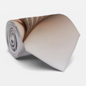 Floral Elegante Modernes Abstraktes Fraktal Krawatte (Gerollt)