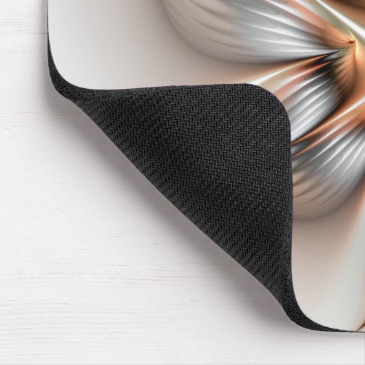 Floral Elegante Modernes Abstraktes Fraktal Mousepad (Ecke)