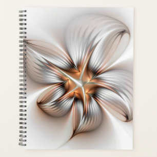 Floral Elegante Modernes Abstraktes Fraktal Planer