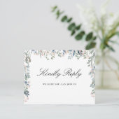 Floral Elegante Script Song Request UAWG Postcard Einladungspostkarte (Stehend Vorderseite)