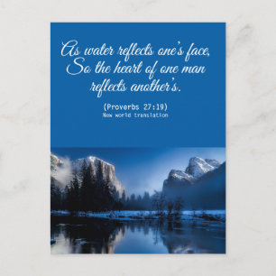 Floral Elegante Spirituelle Bibel Verse Postkarte