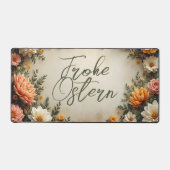 Floral Elegante - Springtime Osterfeiern Schreibtischunterlage (Vorderseite)