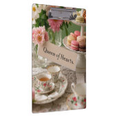 Floral elegante Teacup Königin der Herzen Klemmbrett (Rechts)