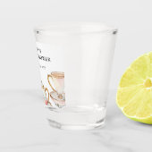 Floral Elegante Tee Party Brautparty Schnapsglas (Rechts)