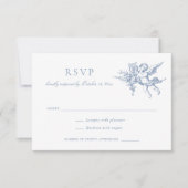 Floral Elegante Vintage Barocktoileiszeit RSVP Einladung (Vorderseite)