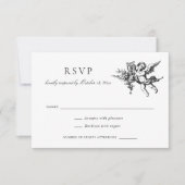 Floral Elegante Vintage Barocktoileiszeit RSVP Einladung (Vorderseite)