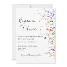 Floral Elegante Wildblume Boho Wedding