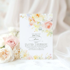 Floral Elegantes Romantisches Sommer-Brautparty Einladung