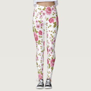 Floral Elegantes Vintages Design Leggings