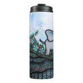 Floral Elephant Art Thermosbecher (Vorderseite)