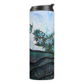 Floral Elephant Art Thermosbecher (Nach links gedreht)