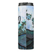 Floral Elephant Art Thermosbecher (Rückseite)