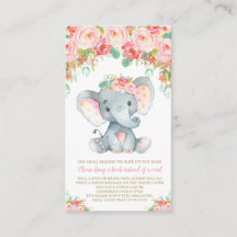 Floral Elephant Baby Dusche bringen ein Buch