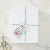 Floral Elephant-Geschenketags Geschenkanhänger (Mit Garn)