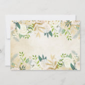 Floral Elephant Geschlecht offenbaren Einladung bo (Rückseite)