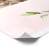 Floral Elternteil für Foto Babydusche Poster (Ecke)
