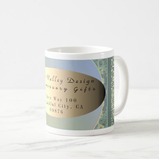 Floral Emblem Kaffeetasse (VorderseiteRechts)