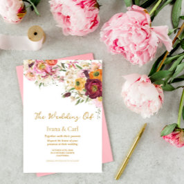 FLORAL Embrace Hochzeit Einladung