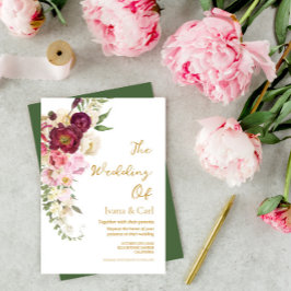 FLORAL Embrace Hochzeit Einladung