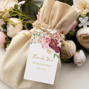 FLORAL Embrace Hochzeit Geschenkanhänger