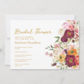 FLORAL Embrace Matrimone Brautparty Einladung (Vorderseite)