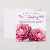 Floral Embrace Wedding Invitation Einladung (Vorne/Hinten)