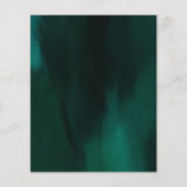 Floral Emerald Green Dress Birthday Quinceanera Flyer (Hinten)