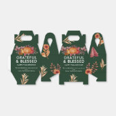 Floral Emerald Green Erntedank Dinner Geschenkschachtel (Ungefaltet)