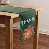 Floral Emerald Green Erntedank Dinner Kurzer Tischläufer (Beispiel)