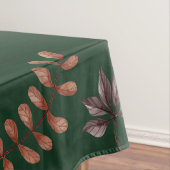 Floral Emerald Green Erntedank Dinner Tischdecke (Beispiel)