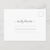 Floral Emerald Green Quinceanera Save the Date Postkarte (Rückseite)