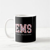 Floral Ems Emergency Medical Services Emt Wildflow Kaffeetasse (Links)