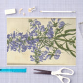Floral Ephemera Decoupage Lila Blue Seidenpapier (Handwerk)
